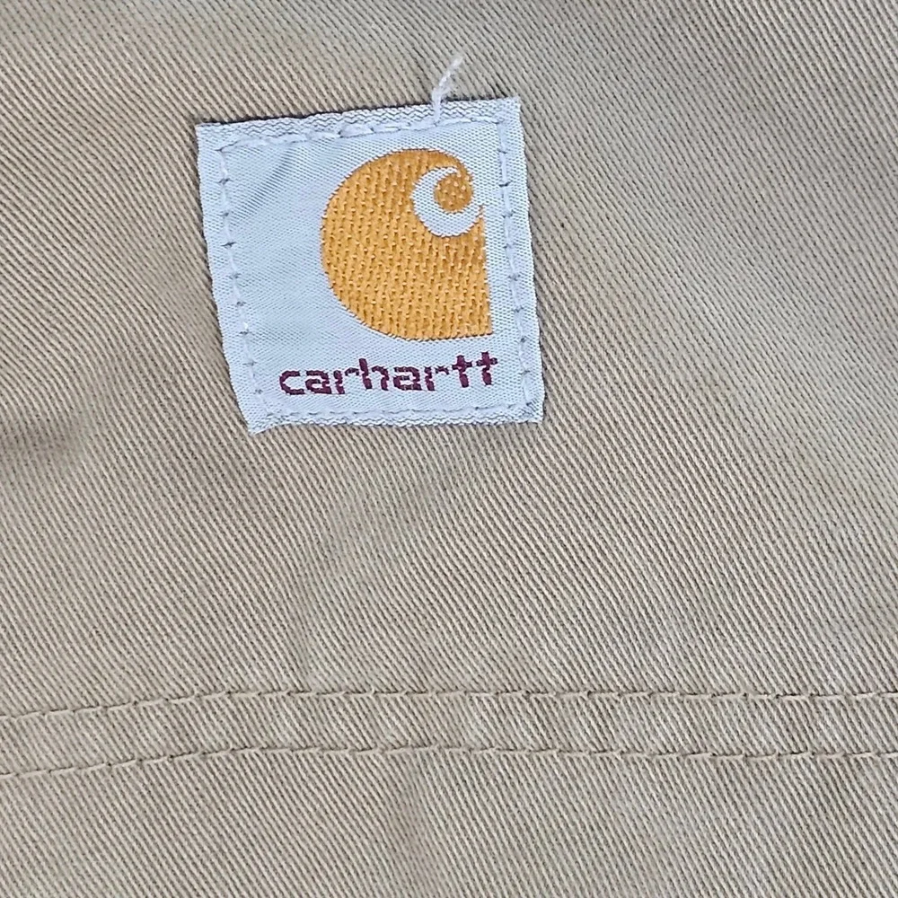 Carhartt Mens 34x34 Flannel Lined Relaxed‎ Fit Work Pants Tan Brown 100070-283